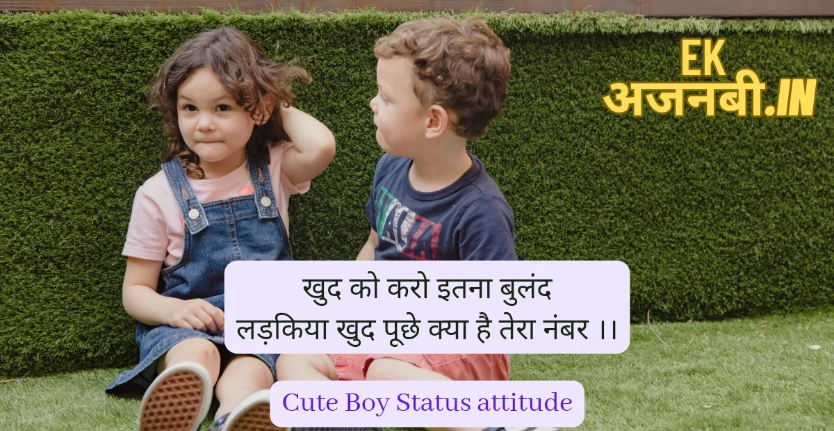 Cute Boy Status In hindi 
