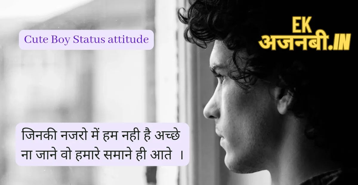 Cute Boy Status In Hindi 